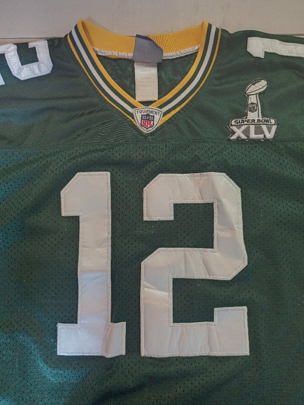 Reebok Aaron Rodgers Green Bay Packers Super Bowl NFL Football Jersey XL 48